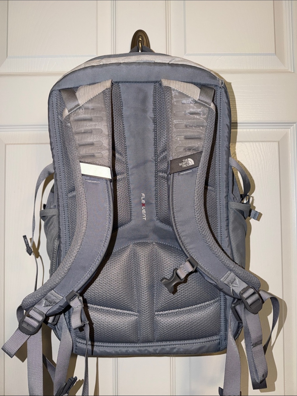 The North Face Light Gray Men's Backpack with Dark Gray Accents - Picture 6 of 6